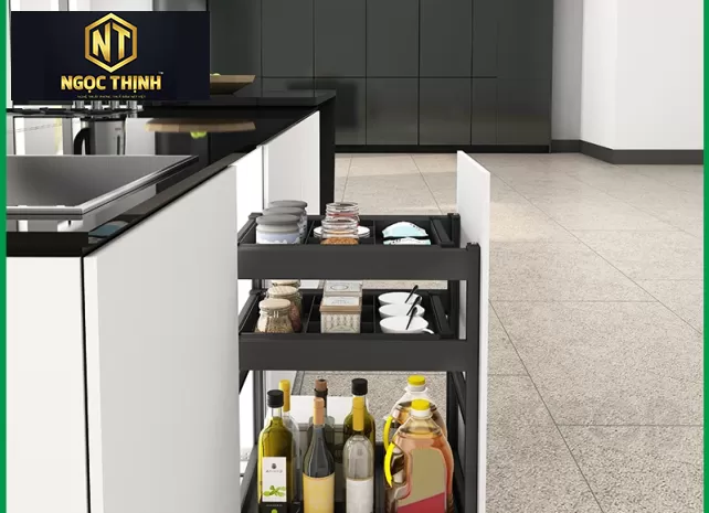 KỆ ĐỰNG GIA VỊ NHÔM PHỦ NANO TẠI NHƠN TRẠCH